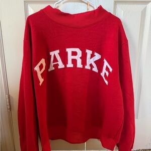 Parker Vibrant Red Sweatshirt